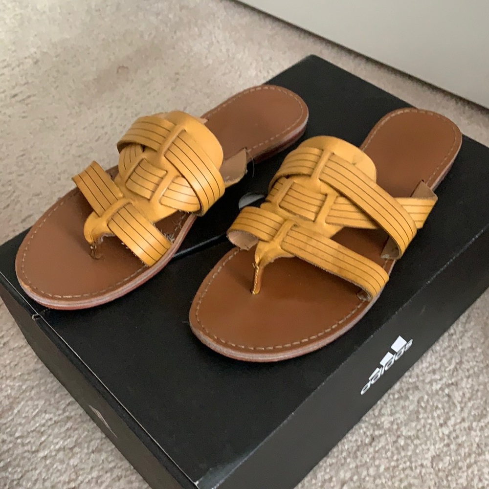 Yellow sandals